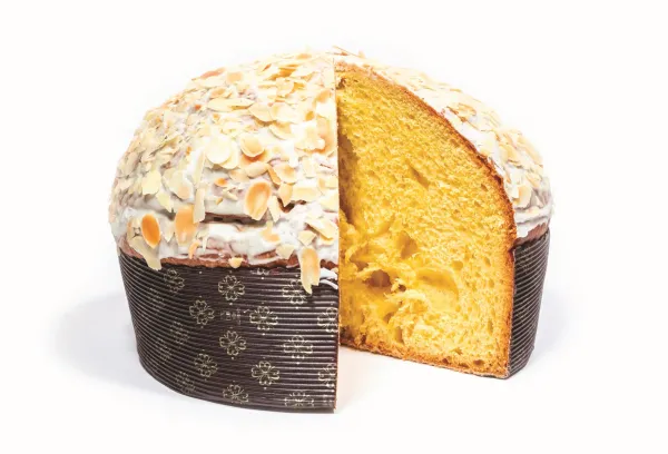 PANETTONE GLASSATO ALLA MANDORLA (senza uvetta e agrumi canditi)