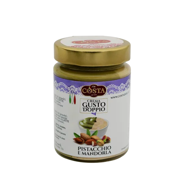 Crema gusto doppio pistacchio e mandorla