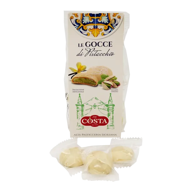 Gocce bianche al pistacchio