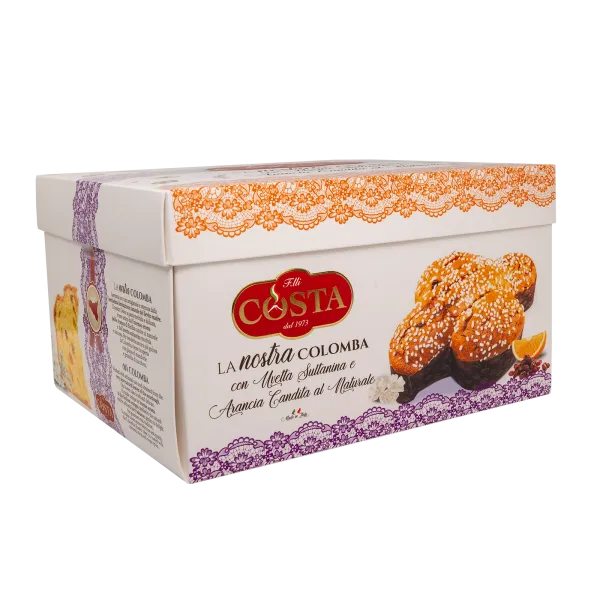 Colomba con uvetta e arancia candita