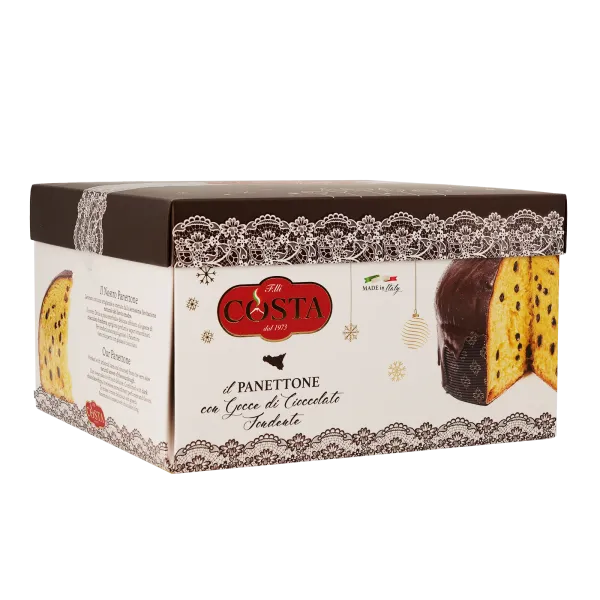 Panettone con gocce di cioccolato fondente 1 KG