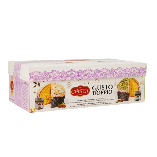 Panettone doppio gusto e doppia crema 1 KG