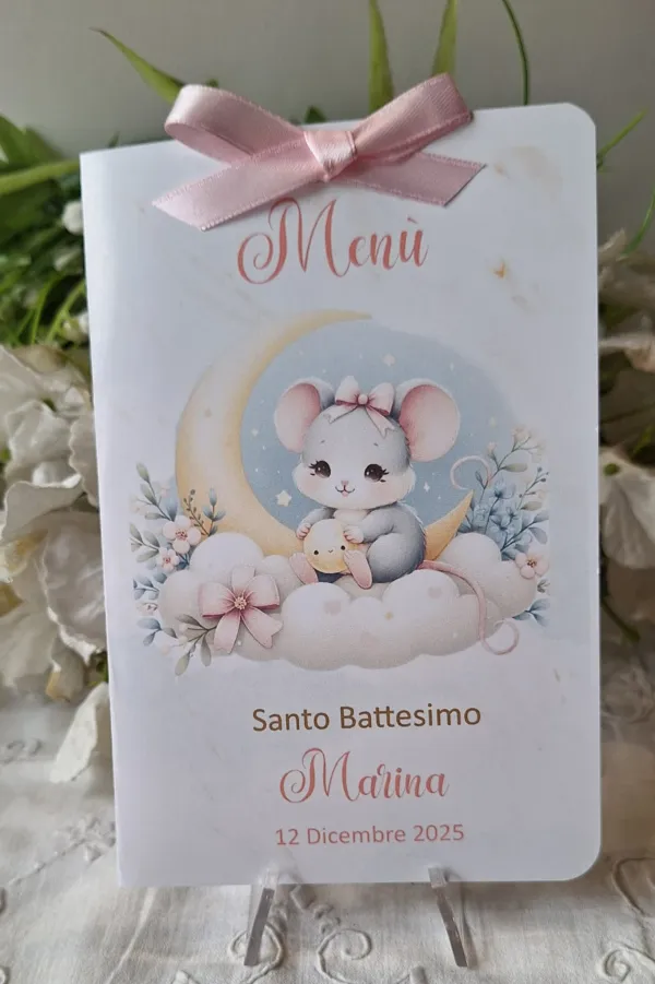 Menù Santo Battesimo bimba