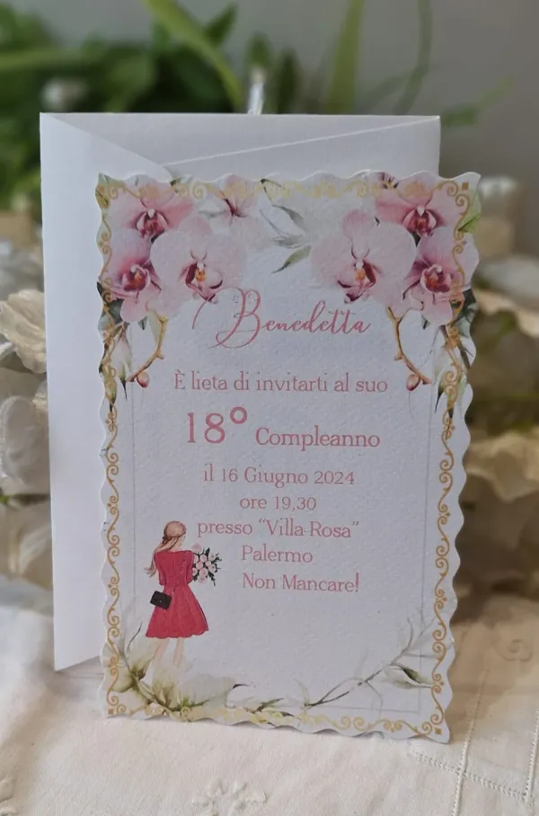 Invito 18 Anni Ragazza