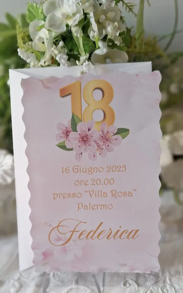 Invito 18 Anni Ragazza