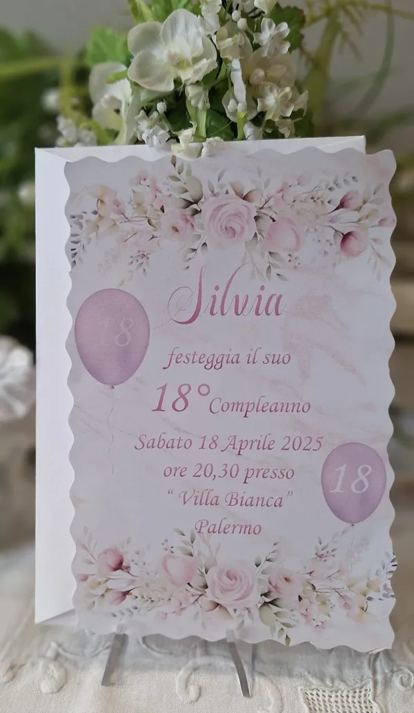 Invito 18 Anni Ragazza