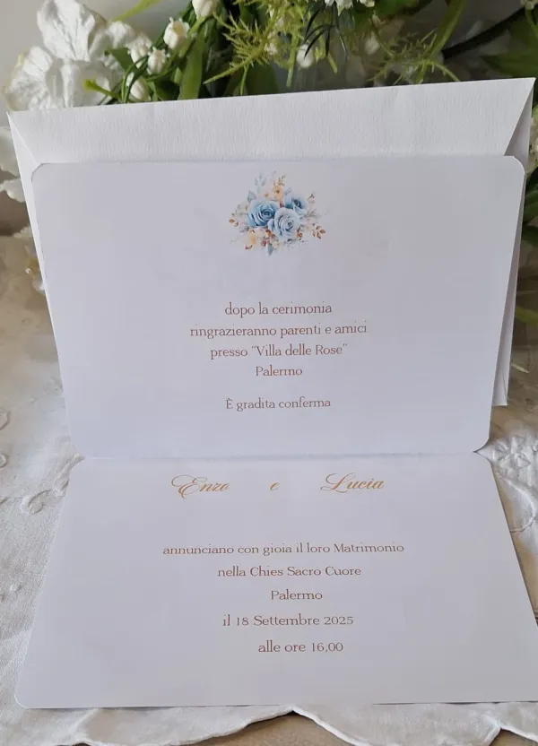 Partecipazione Matrimonio fiori