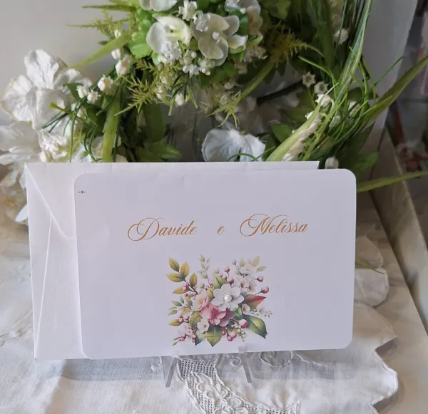 Partecipazione Matrimonio fiori