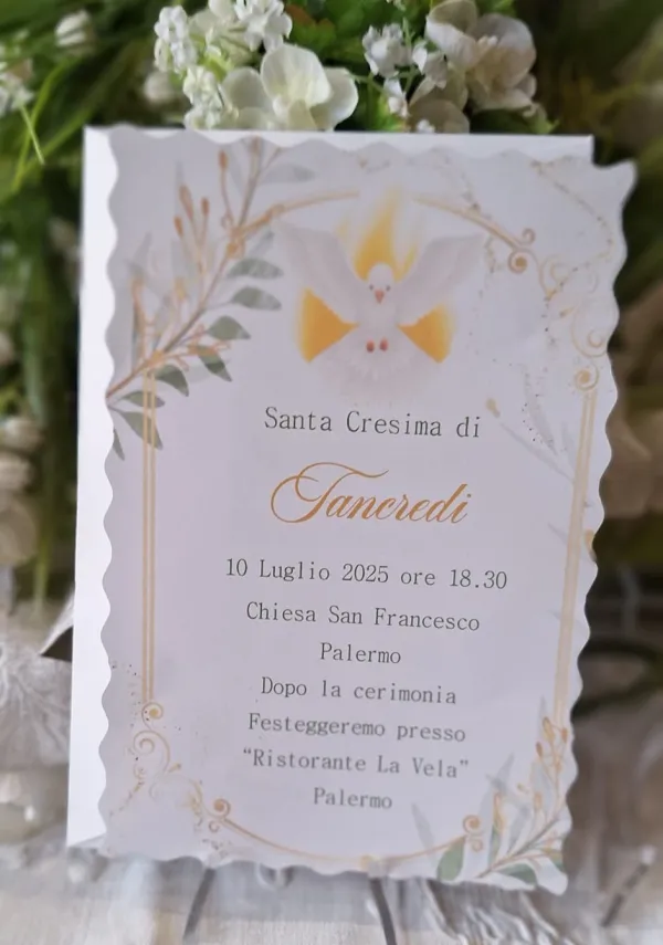 Invito Santa Cresima ragazzo