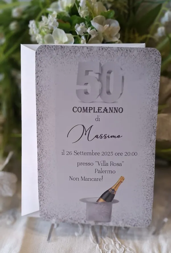 Invito 50 Anni Uomo