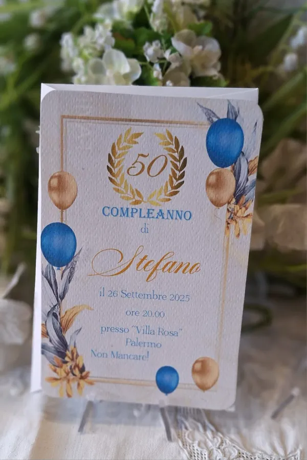 Invito 50 Anni Uomo