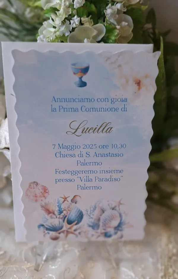 Invito Prima Comunione marino