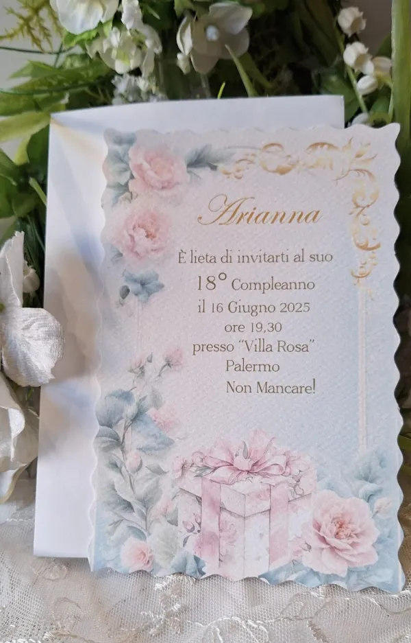 Invito 18 Anni Ragazza