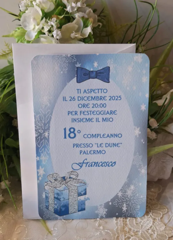 Invito 18 Anni Ragazzo