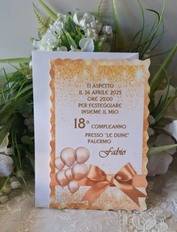 Invito 18 Anni Ragazzo