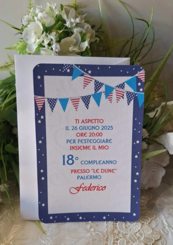 Invito 18 Anni Ragazzo