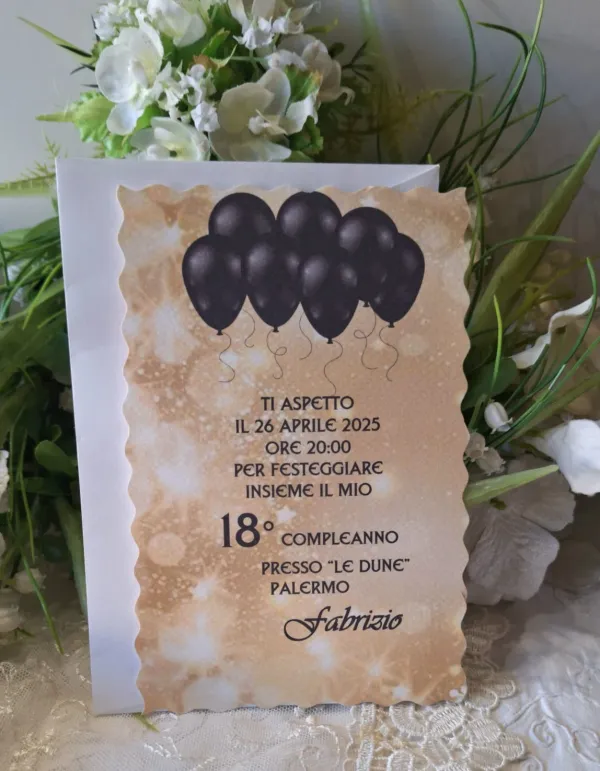 Invito 18 Anni Ragazzo