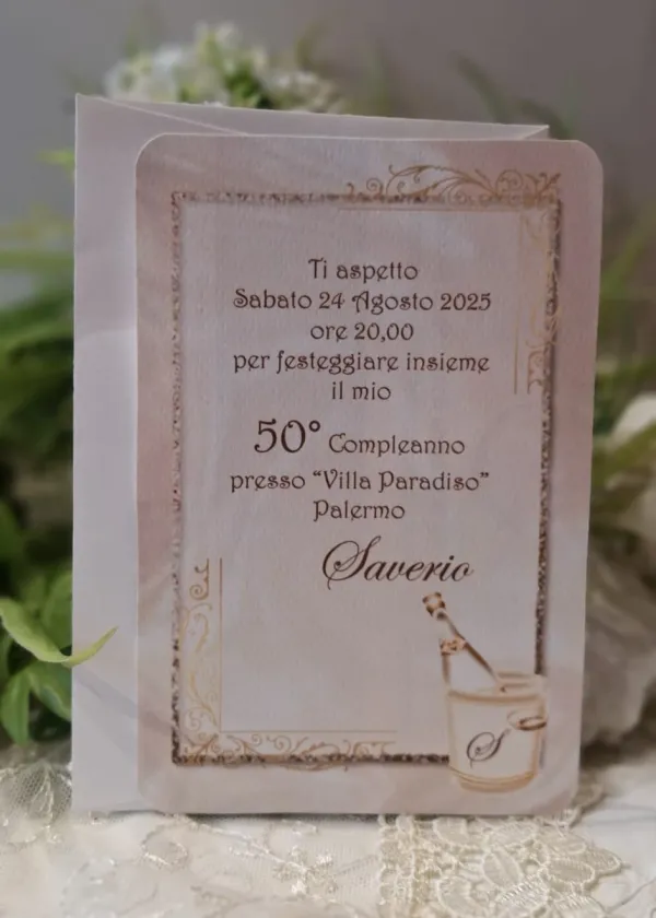 Invito 50 Anni Uomo