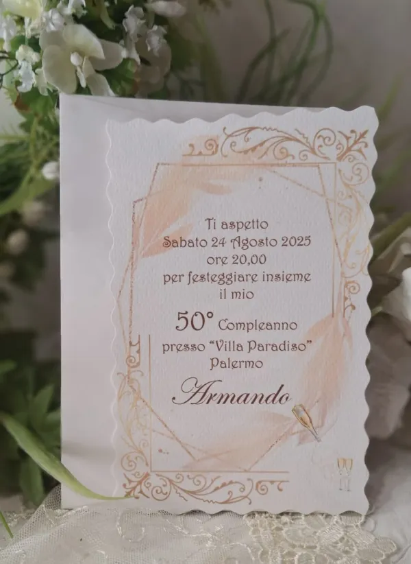 Invito 50 Anni Uomo