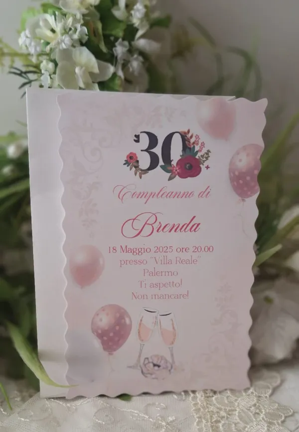 Invito 30 Anni Donna