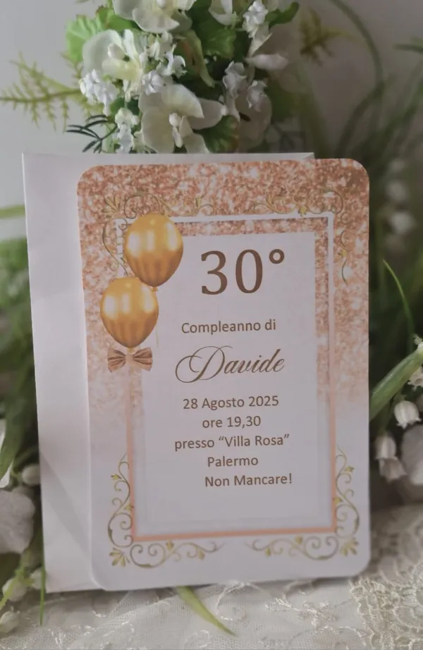 Invito 30 Anni Uomo