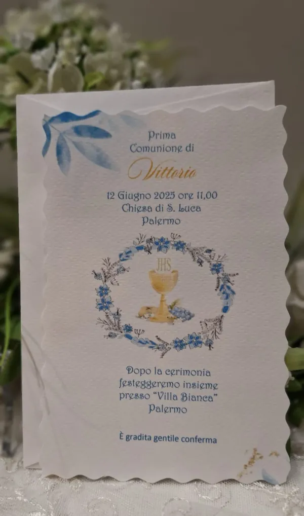 Invito Prima Comunione calice