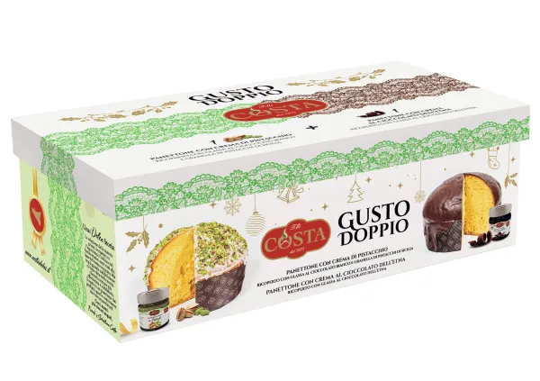 Panettone Doppio Gusto - Pistacchio + Cioccolato