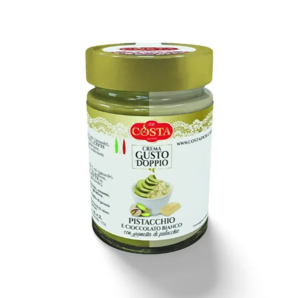 Crema Gusto Doppio Pistacchio e Cioccolato Bianco